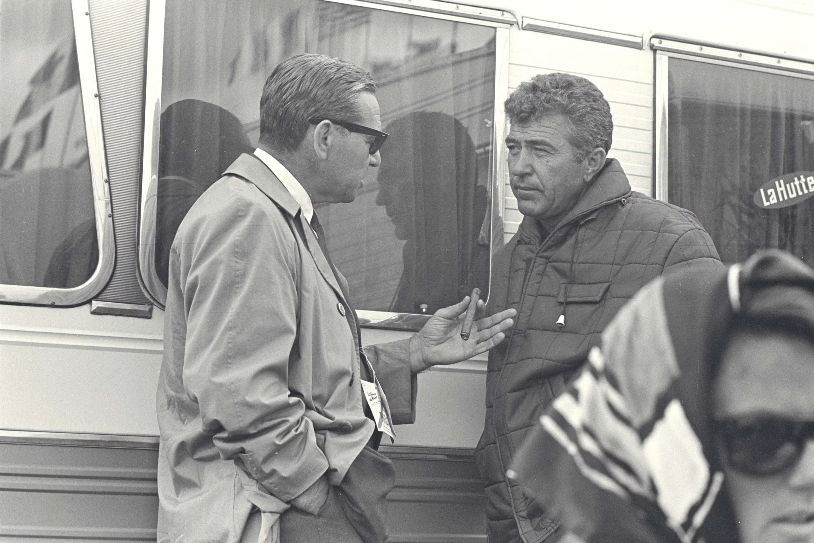 Carroll Shelby and Edsell Ford at the Le Mans 24 Hour race