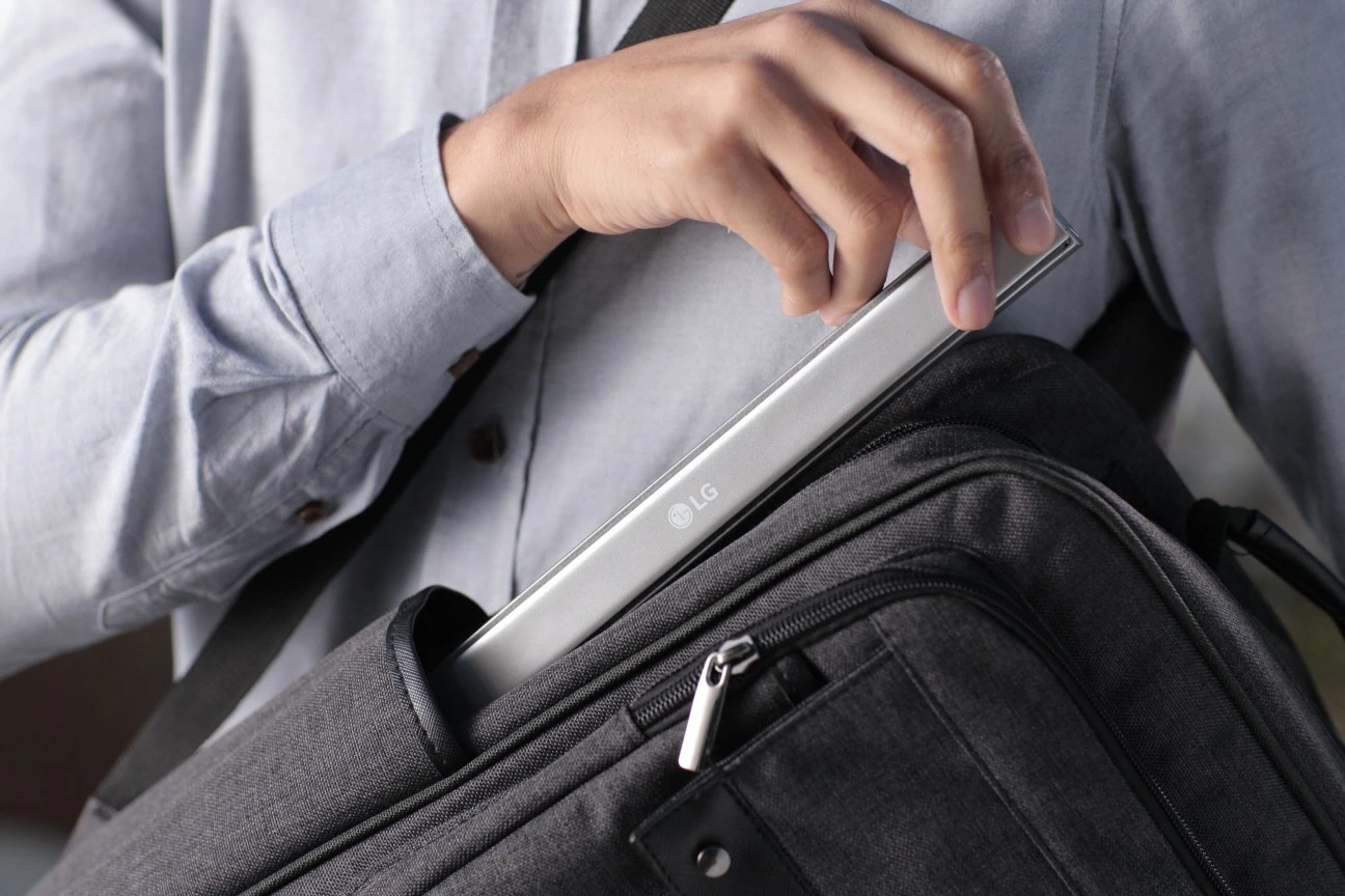 LG's Rolly Keyboard is designed to easily fit in a pocket, purse or briefcase