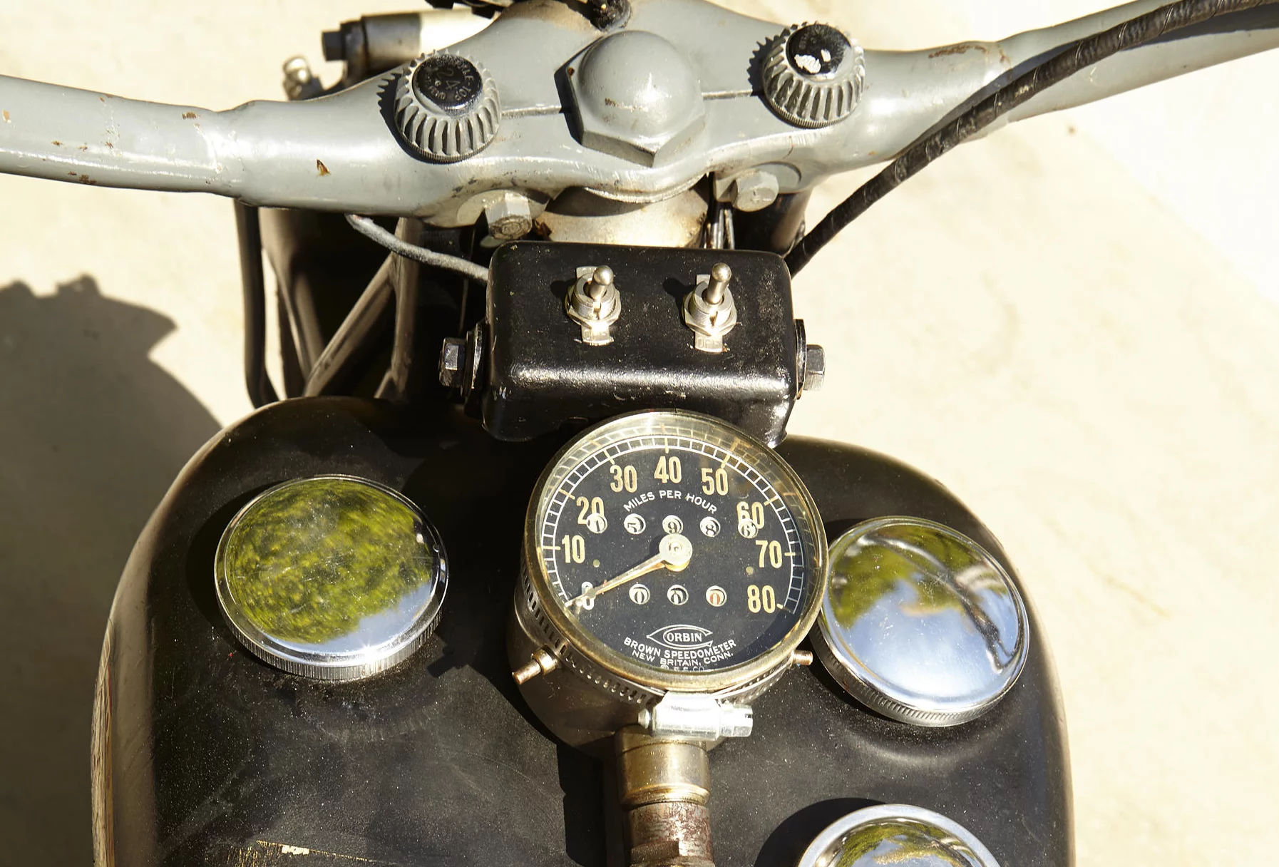 McQueen's unrestored 1936 Indian Chief. Just as he last rode it.