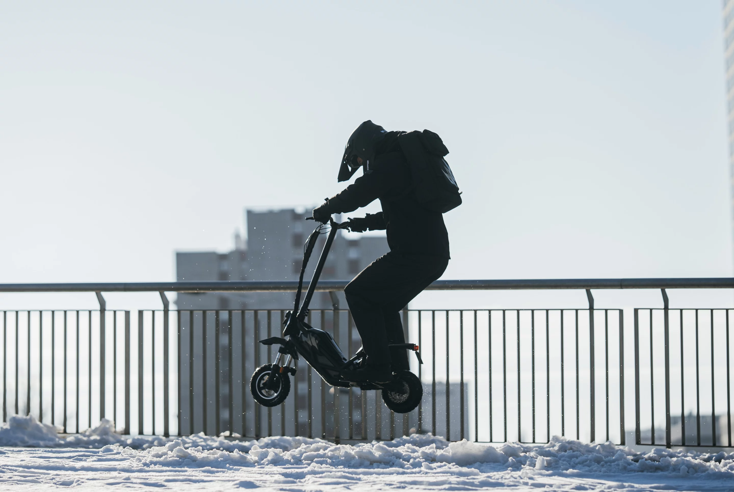 "The scooter’s sturdy build also allows riders to do stunts like wheelies, jumps, curb hops, and more," says Acer