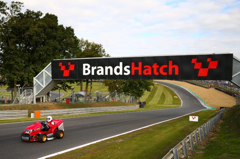 The original Mean Mower cutting laps of Brands Hatch