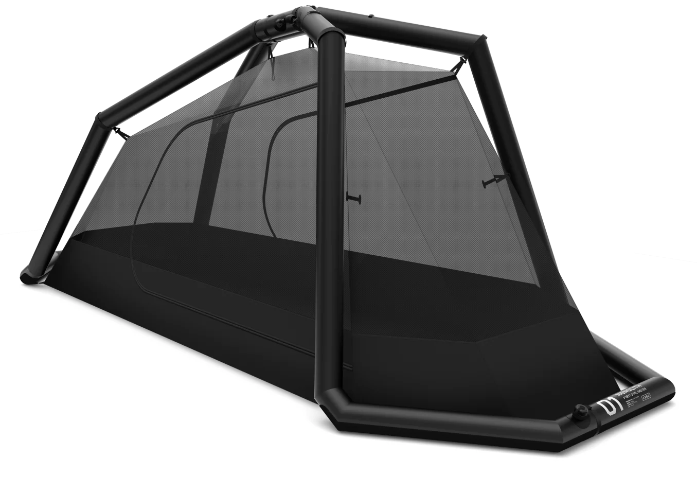 With its rugged nylon tub floor, the Exod Monolith is as ready for ground camping as tree camping