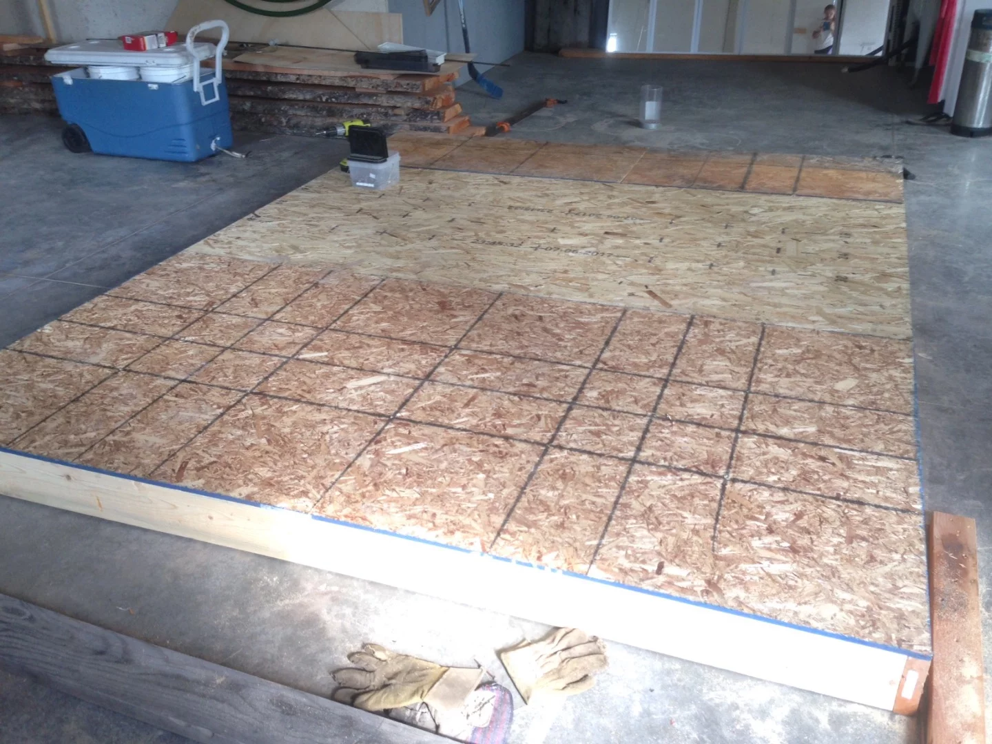 Building the cabin's floor