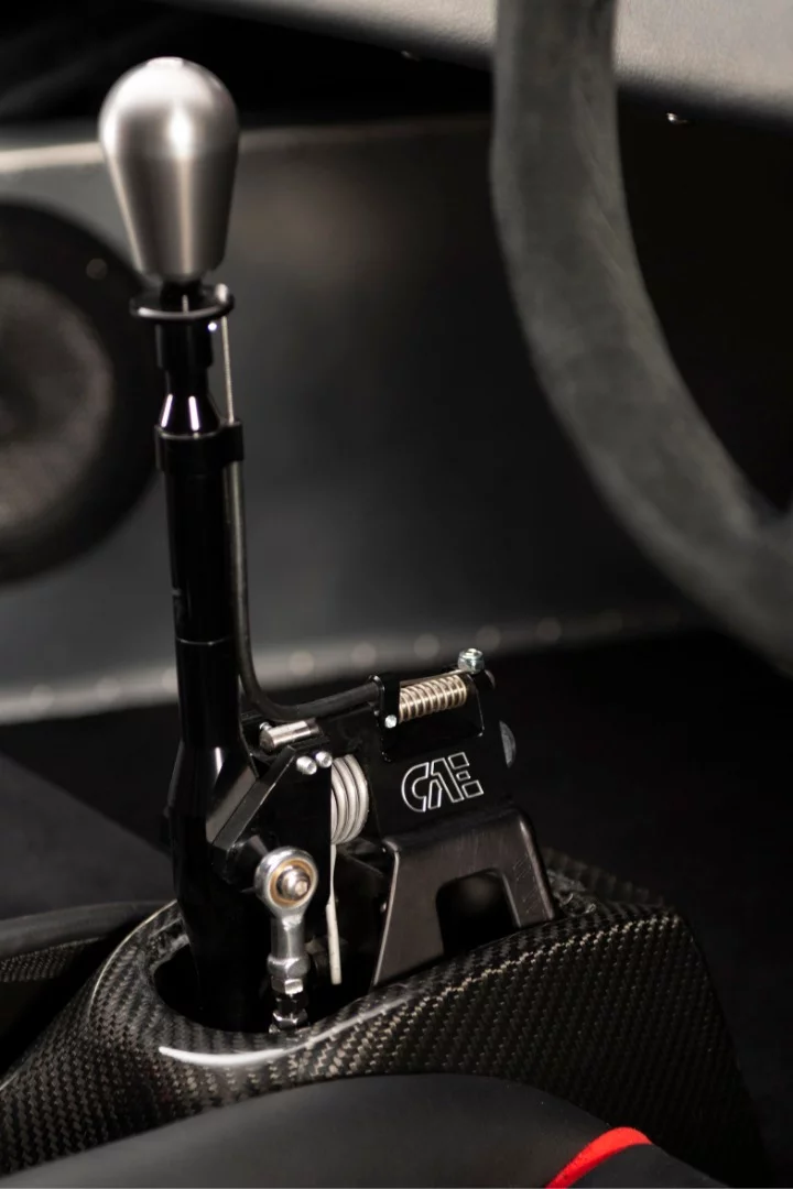 Ultima RS: No luxuries in the cabin - how's that gear shift lever?