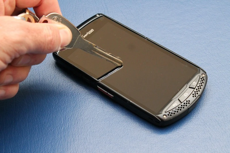 The sapphire screen resists scratches from just about everything