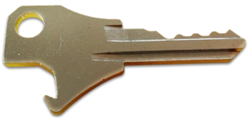 The KeyMe key/bottle opener is one of the versions available for cutting