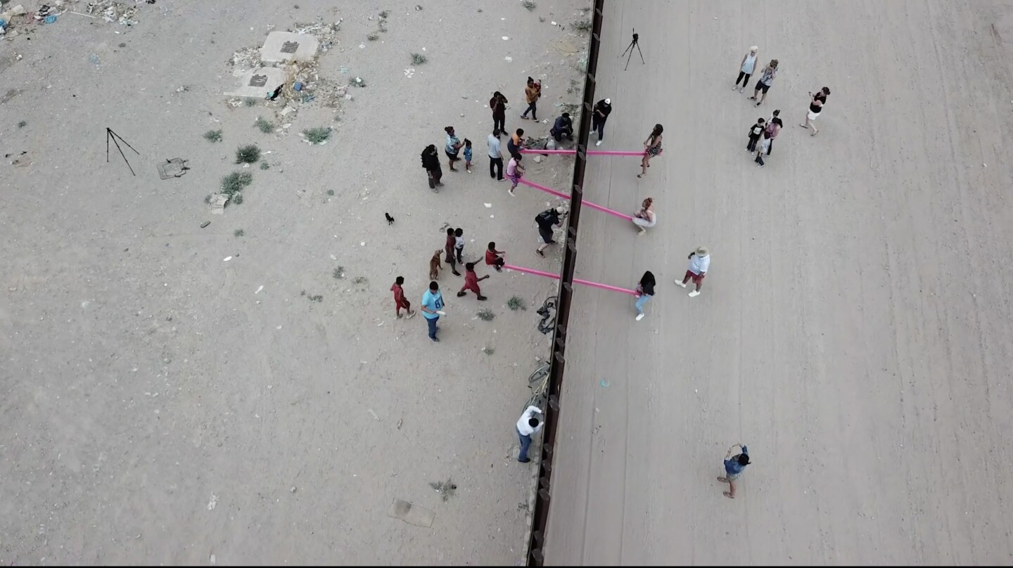 Tetter-Totter Wall was installed on the El Paso/Juarez border between the US and Mexico