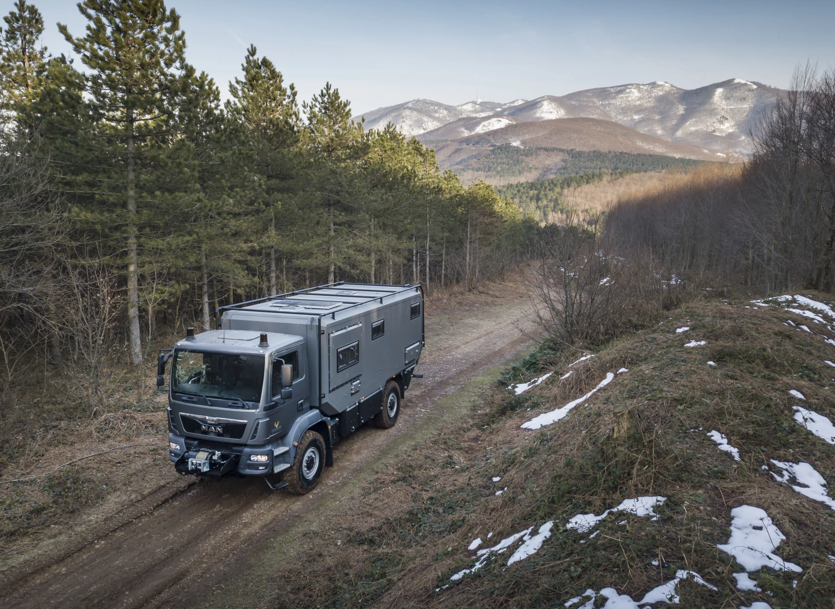Dirt, mud, snow, mountains ...