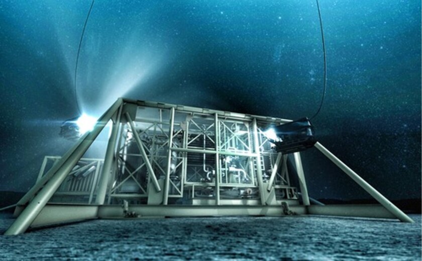 A subsea 'Christmas tree" installation