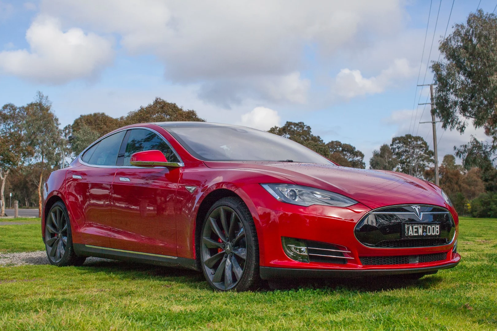 The Model S' air suspension can be put into four settings