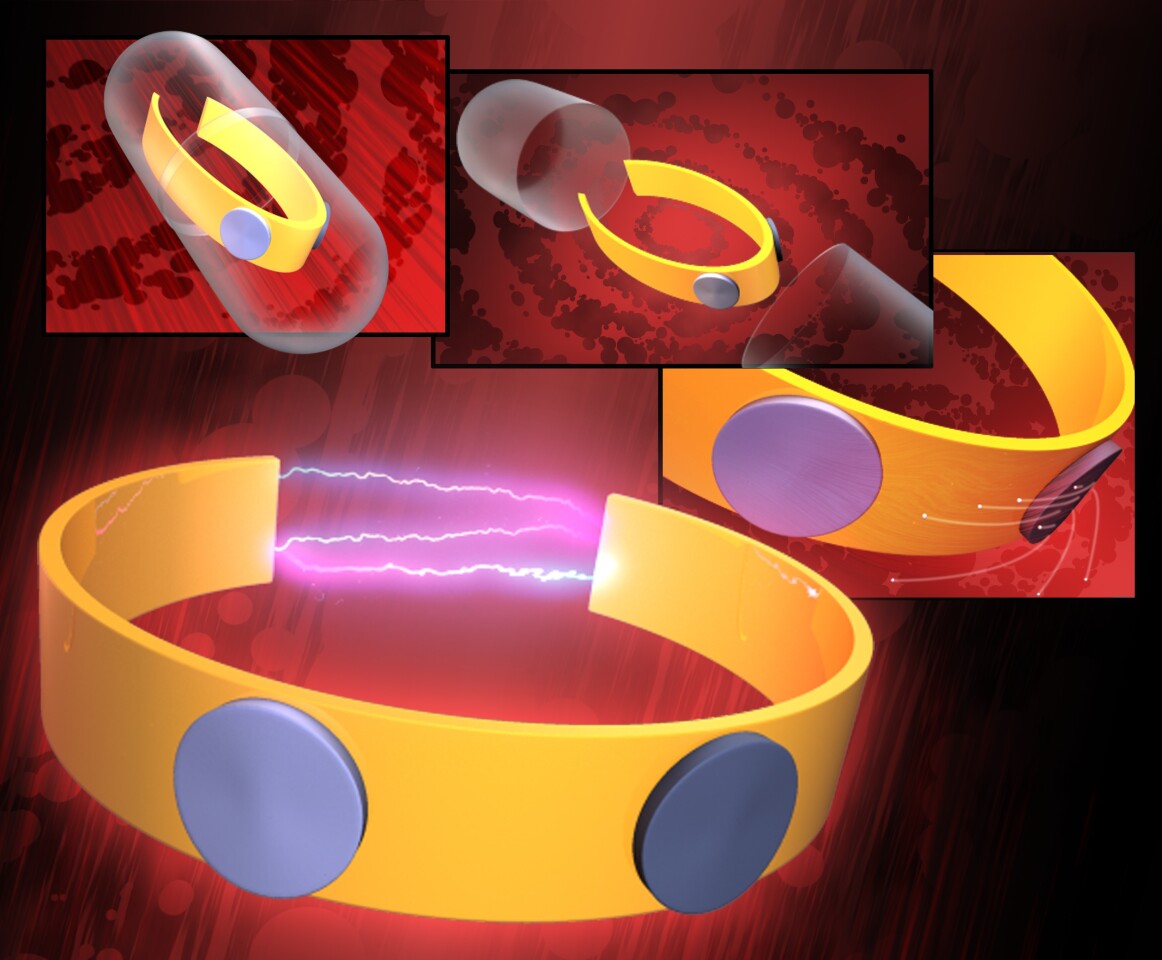 An illustration of the edible micro-battery, that could power ingestible medical devices