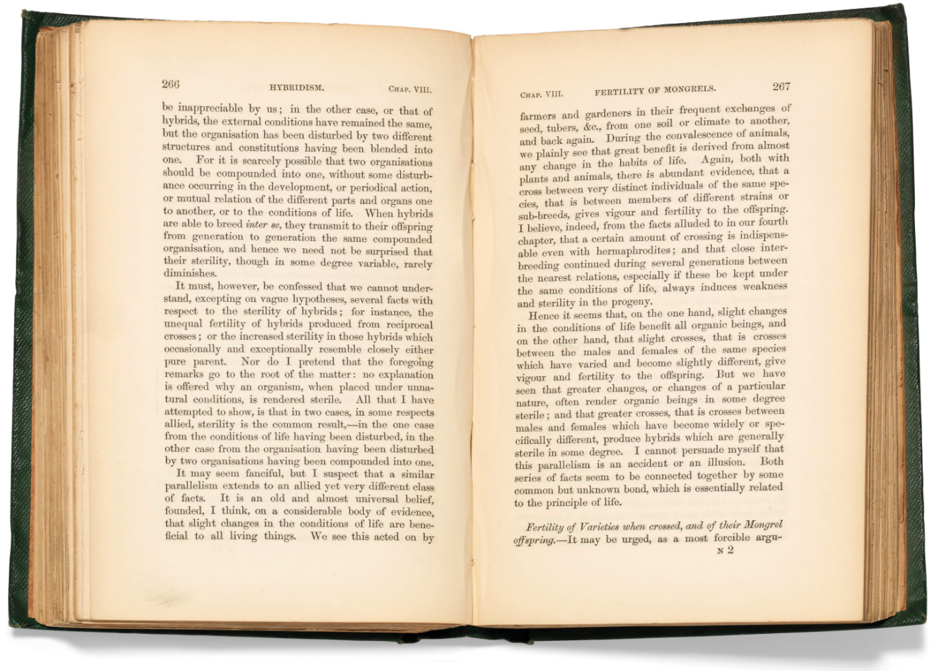 On the Origin of Species by Means of Natural Selection by Charles Darwin (1859) | Auction Description | Estimate: 177,240 to $253,200 | Auction Date: July 9, 2019