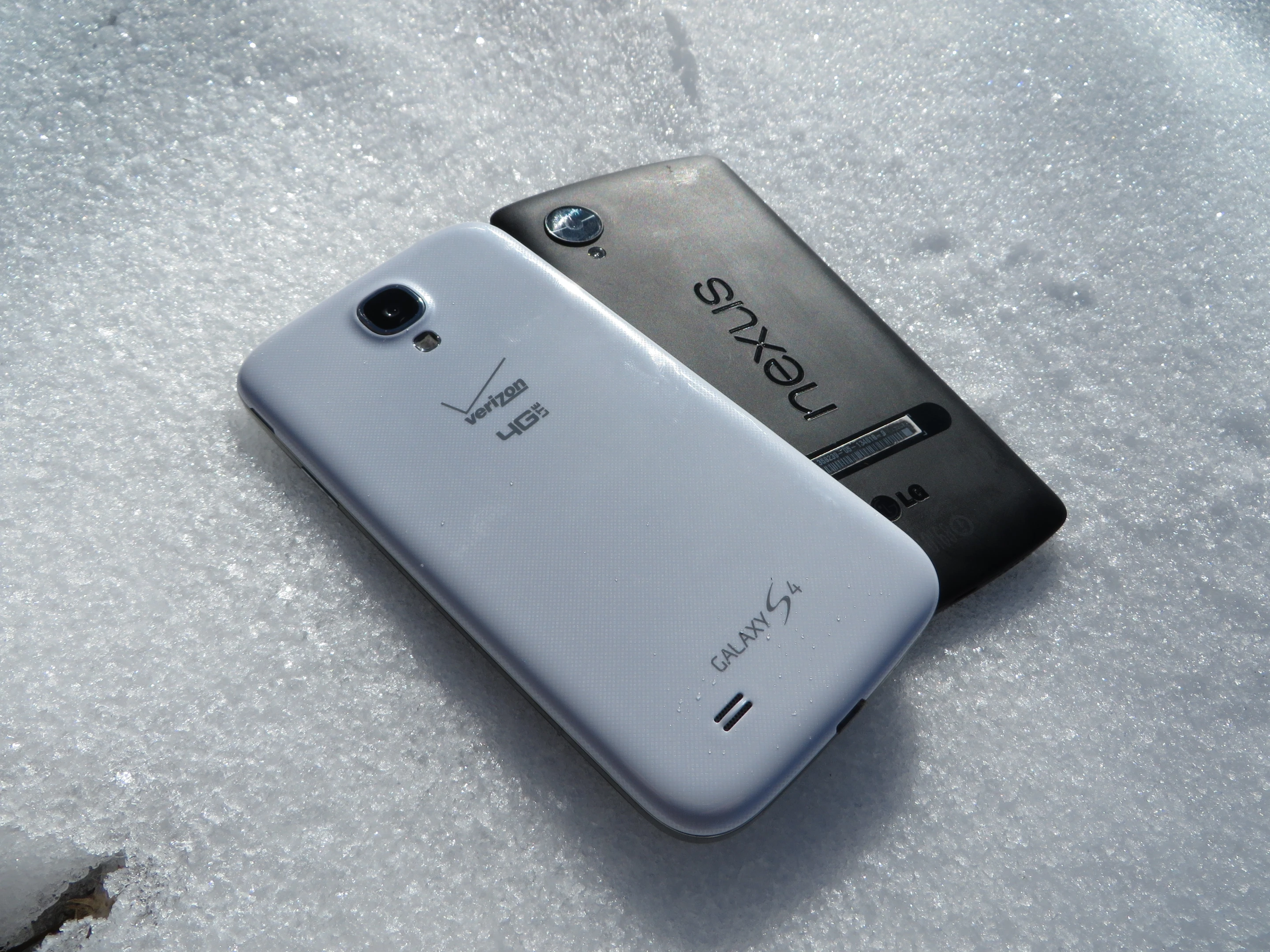 Both phones come with a sturdy plastic back