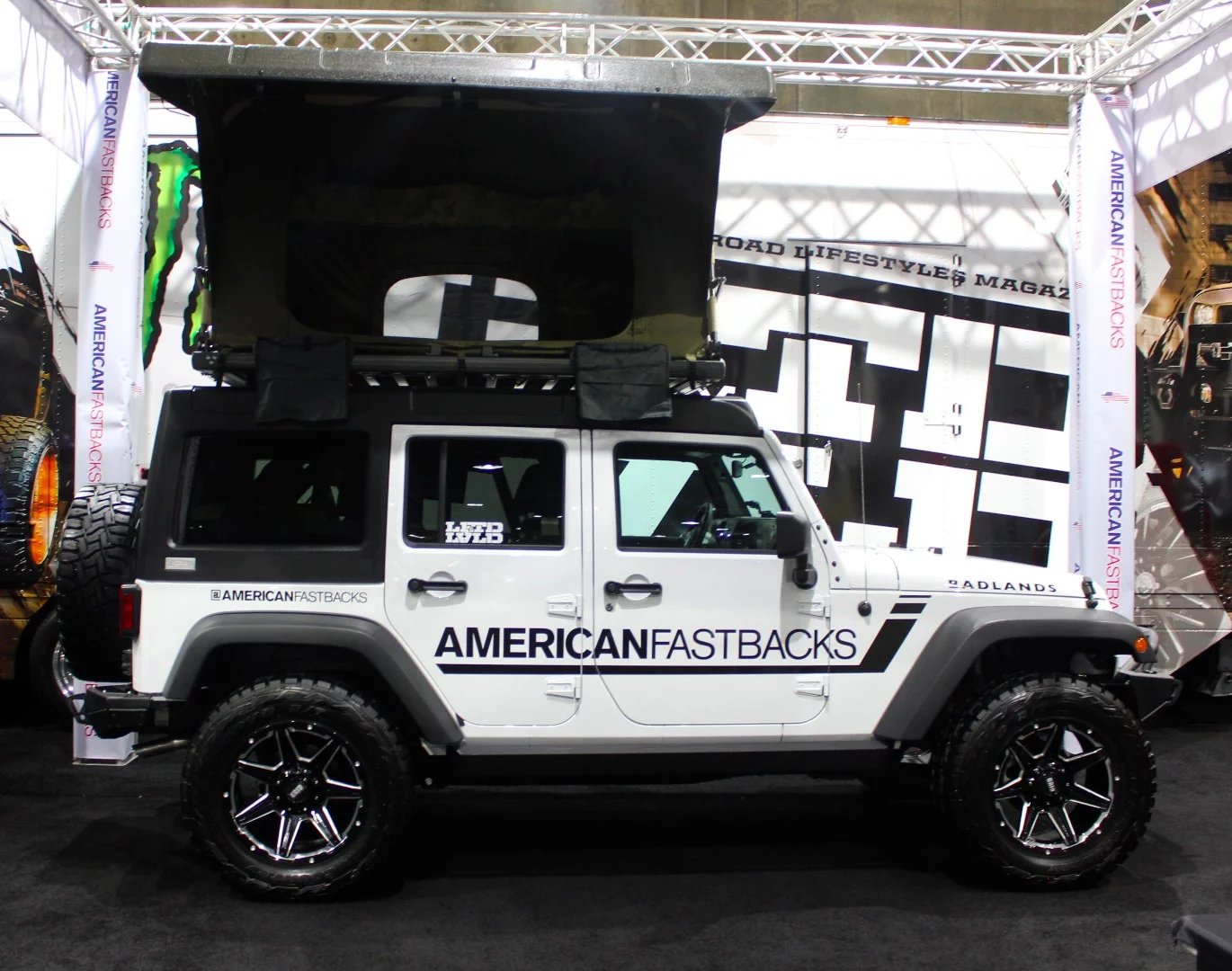 Recently acquired by German motorhome company Erwin Hymer, American Fastbacks offers a variety of adventure accessories and camping vehicles