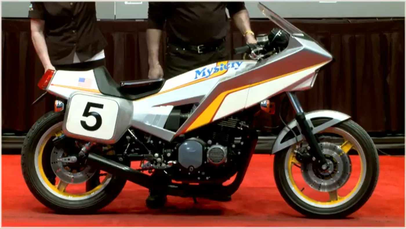 Only 10 of these famous motorcycles were ever made, and they made news all around the world for their futuristic design at the time. This bike was the most famous of the 10, has just 48 miles on the odometer. A remarkably low price at $33,000 does not seem commensurate with the historical significance of the bike.