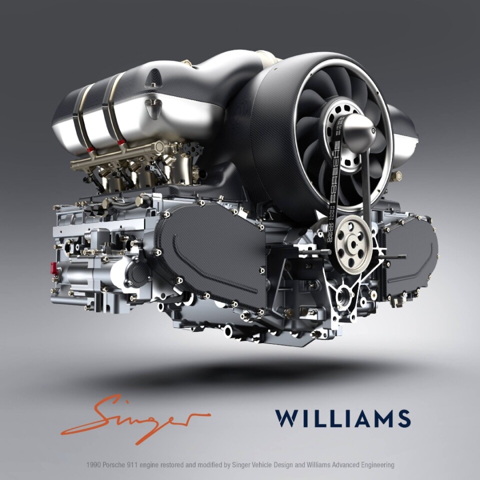 A different angle on the Singer and Williams Advanced Engineering engine