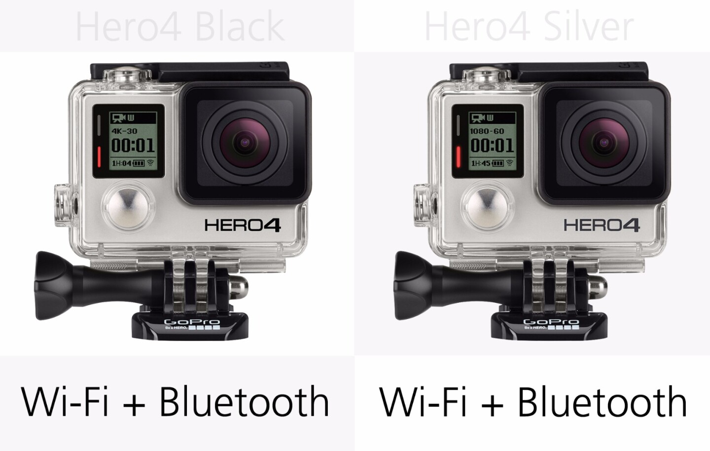 GoPro Hero4 Black and GoPro Hero4 Silver wireless