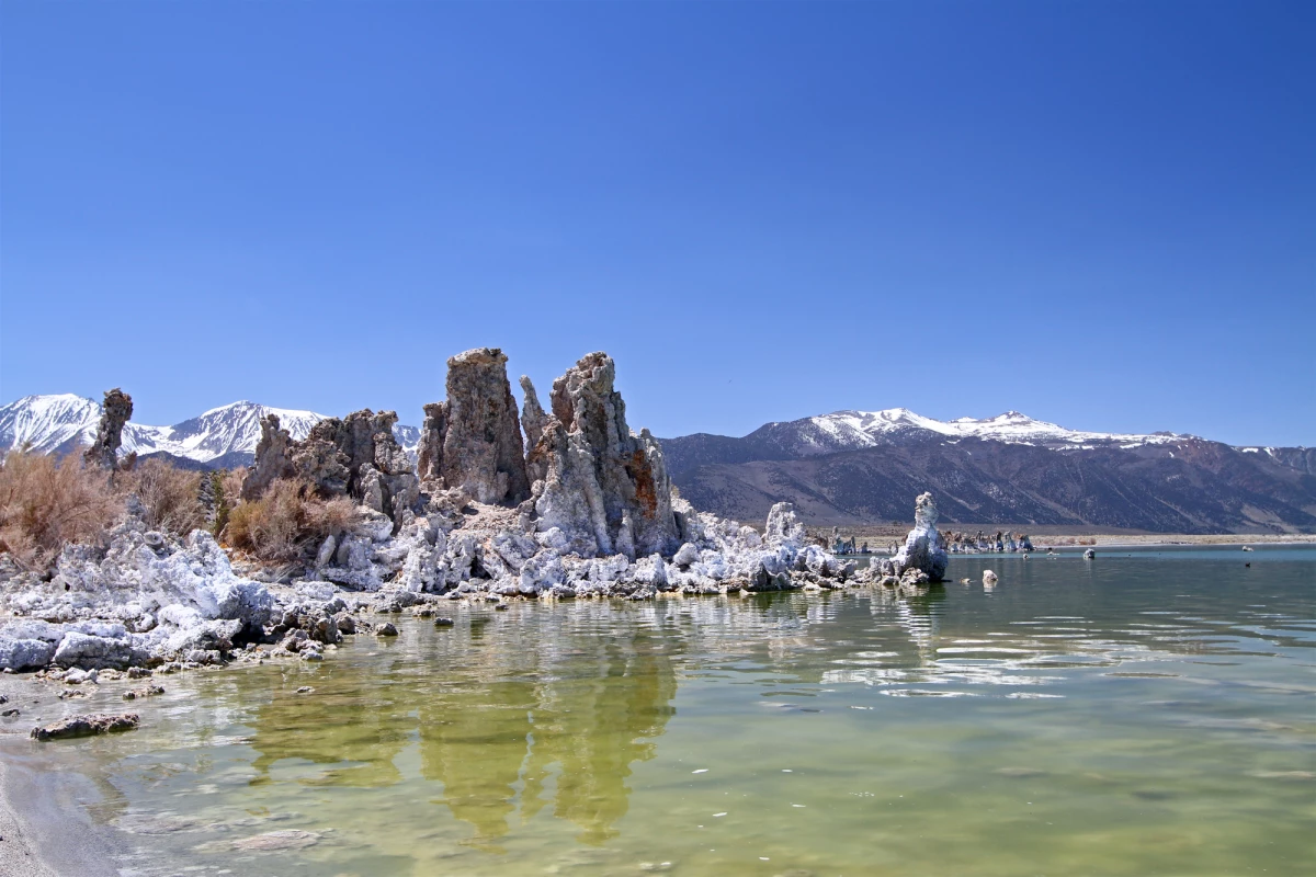 Carbonate-rich Mono Lake in California was one of the lakes researchers took phosphorous measurements