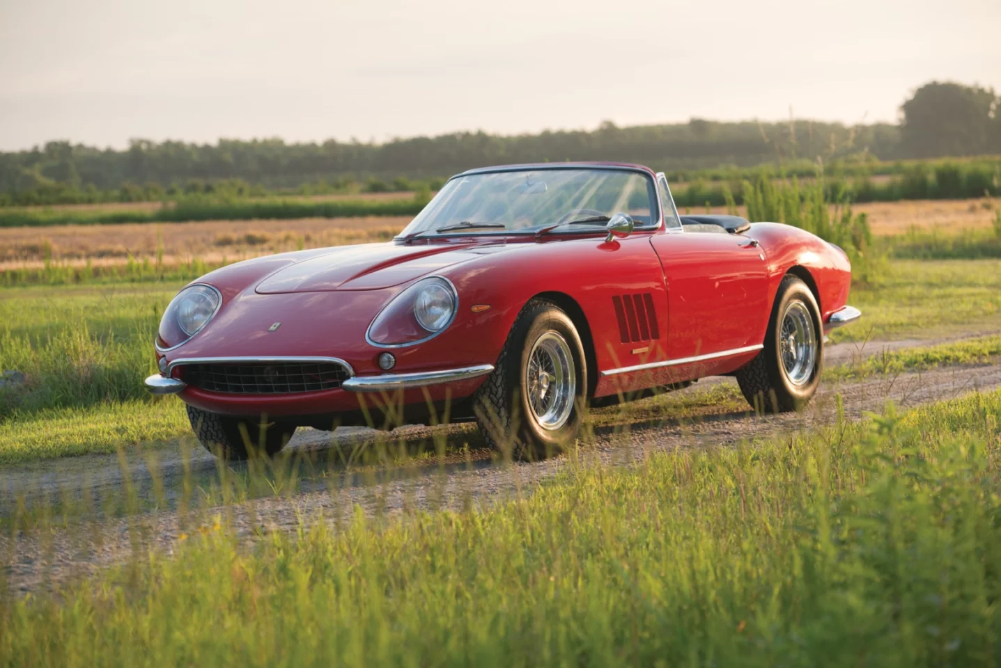 In 2013, one of ten 1967 Ferrari 275 GTB/4 S NART Spiders sold at auction for $27,700,000. Unlike all the others, it had never been raced, had been with one family from new, was in perfect condition and had been donated to charity, which always adds a premium at auction.