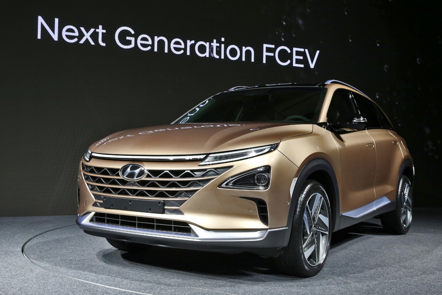 The split face of the Hyundai hydrogen SUV