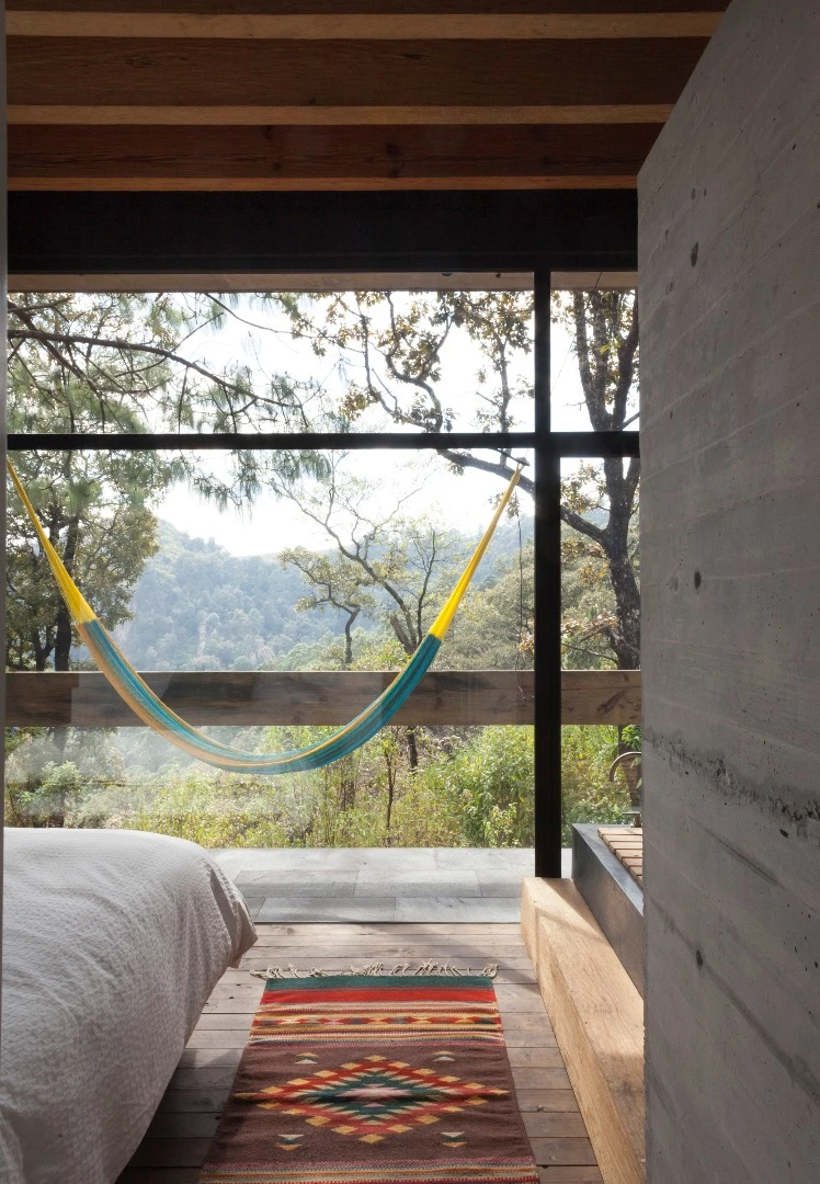 Bedroom inside the Casa de la Roca