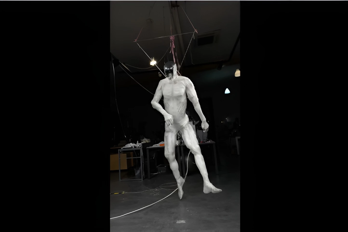 Shades of Westworld – the Protoclone robot, hanging out at Clone Robotics HQ