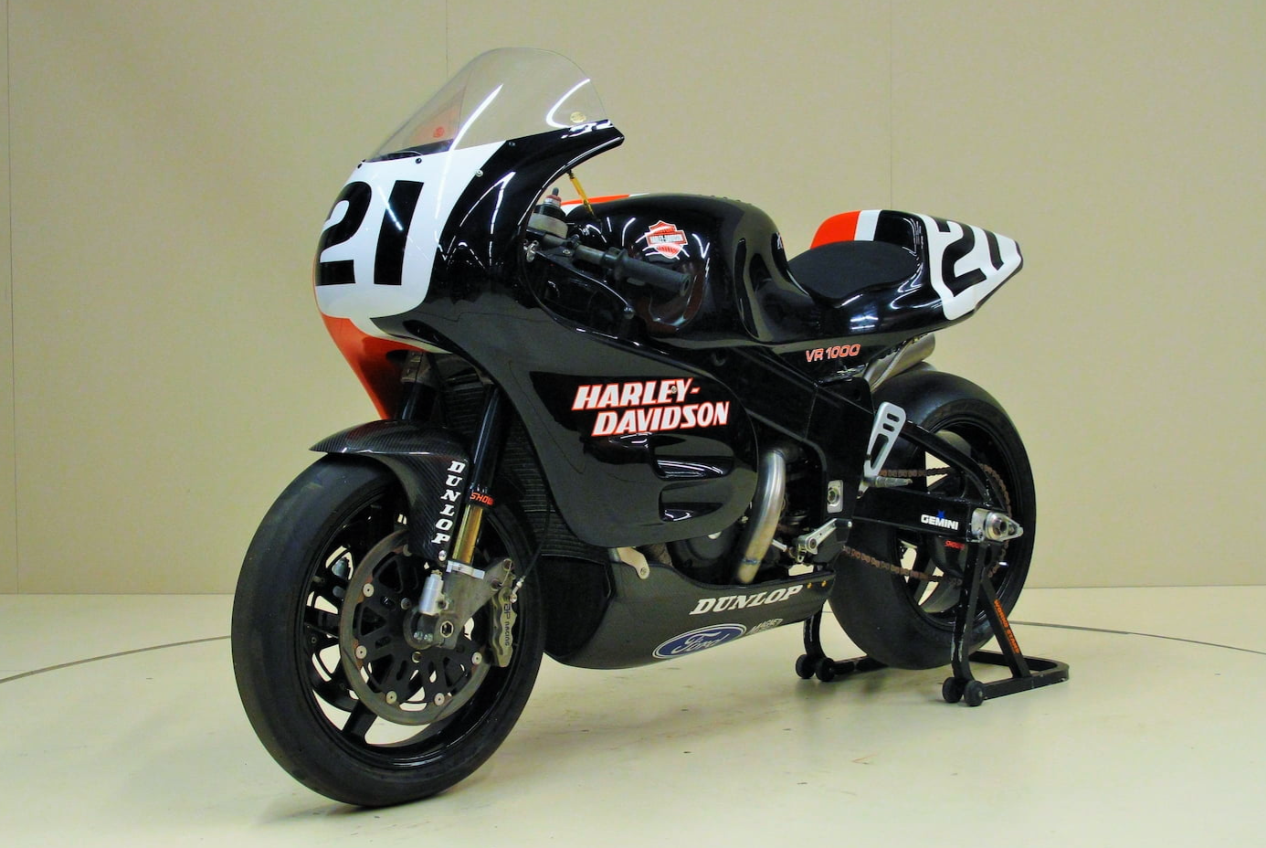 This 1994 Harley-Davidson VR-1000 sold for $93,500 as Lot F222 at Mecum Auctions' Las Vegas sale on Friday, 28 January 2022