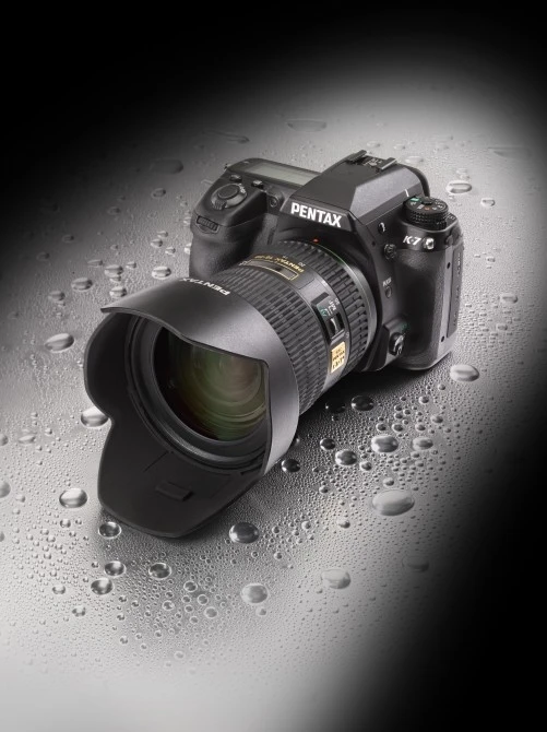 The Pentax K-7 with 16-50mm lens