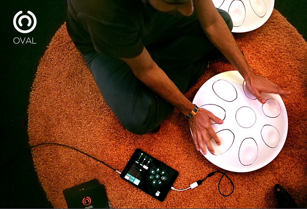 The app will allow users to upload their own sounds to the Oval, add effects, adjust pad sensitivity and loop or record sounds on the fly