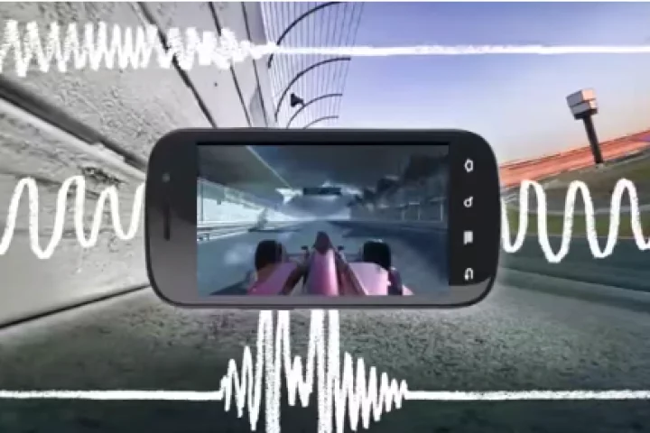 Through haptic feedback, Immersion can recreate the feeling of rain, a ball bouncing around on the screen, or even mimic how it feels to drive a car around the track