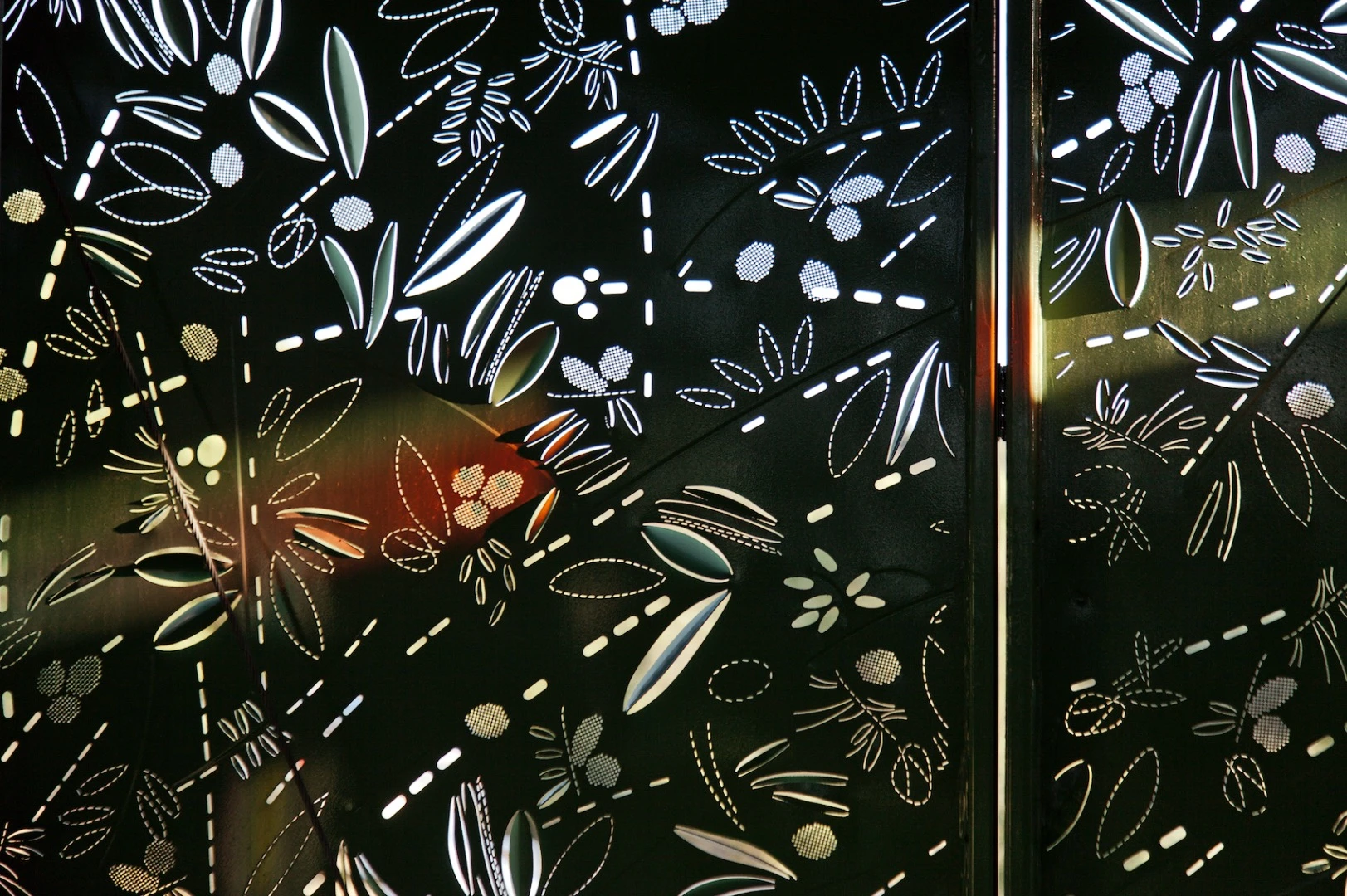 The Olive Tree House's perforations were machined by a CNC router