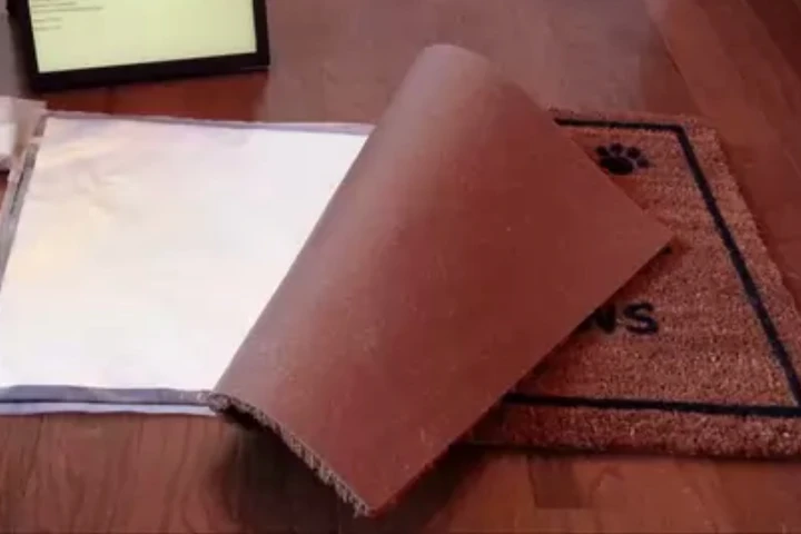 The SmartMat is a Wi-Fi enabled device designed to fit under a regular doormat
