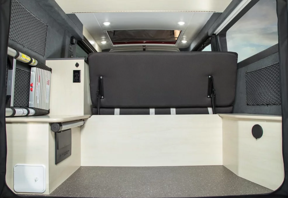 The rear cargo area offers 70 cubic feet of space