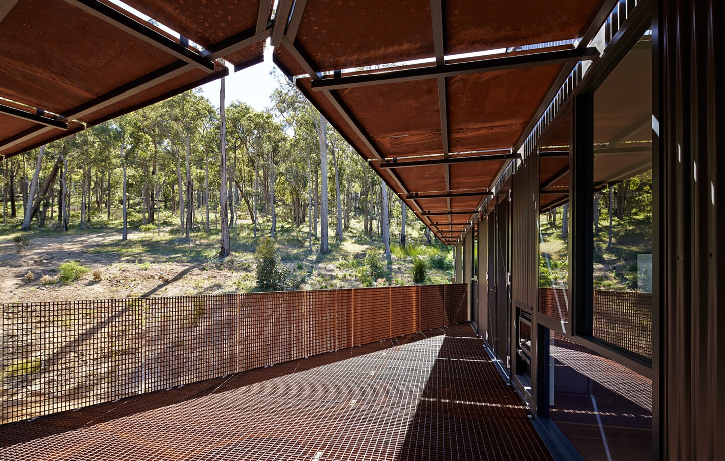 The interior of the Nannup Holiday House comprises a living room and dining room, kitchen, two bedrooms, a study, an outdoor living area, and laundry facilities (Photo: Peter Bennetts)