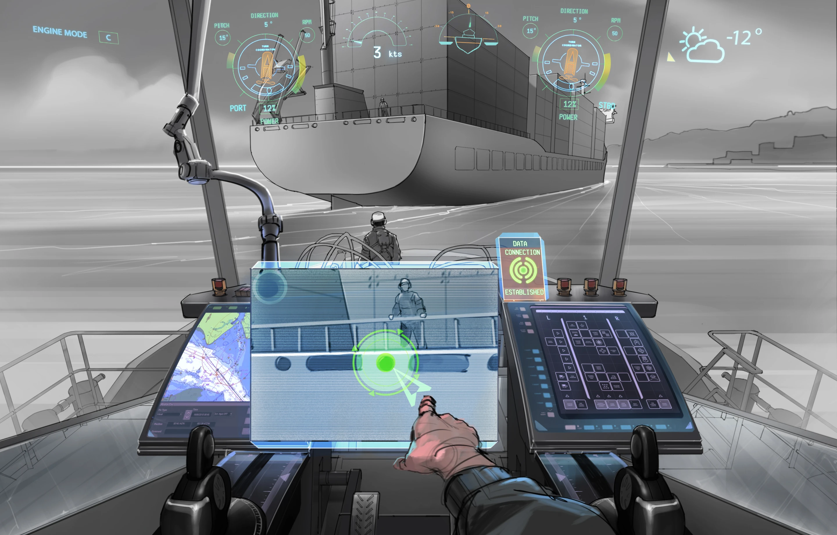 Rolls-Royce oX allows direct communications between captains and deckhands; even on other ships