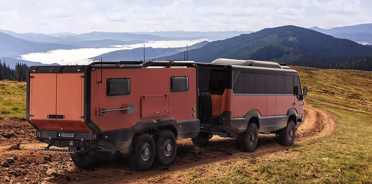 Torsus trailer looks just as rugged and off-road-ready as the Praetorian itself