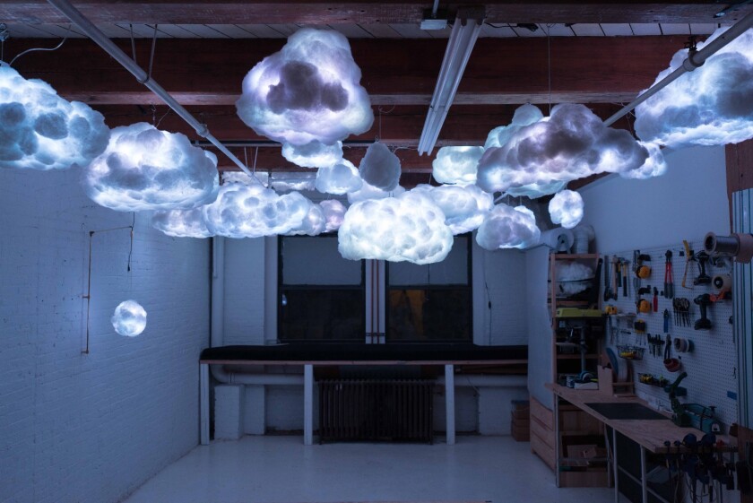 This floating cloud lamp is a mini thunderstorm for your ...