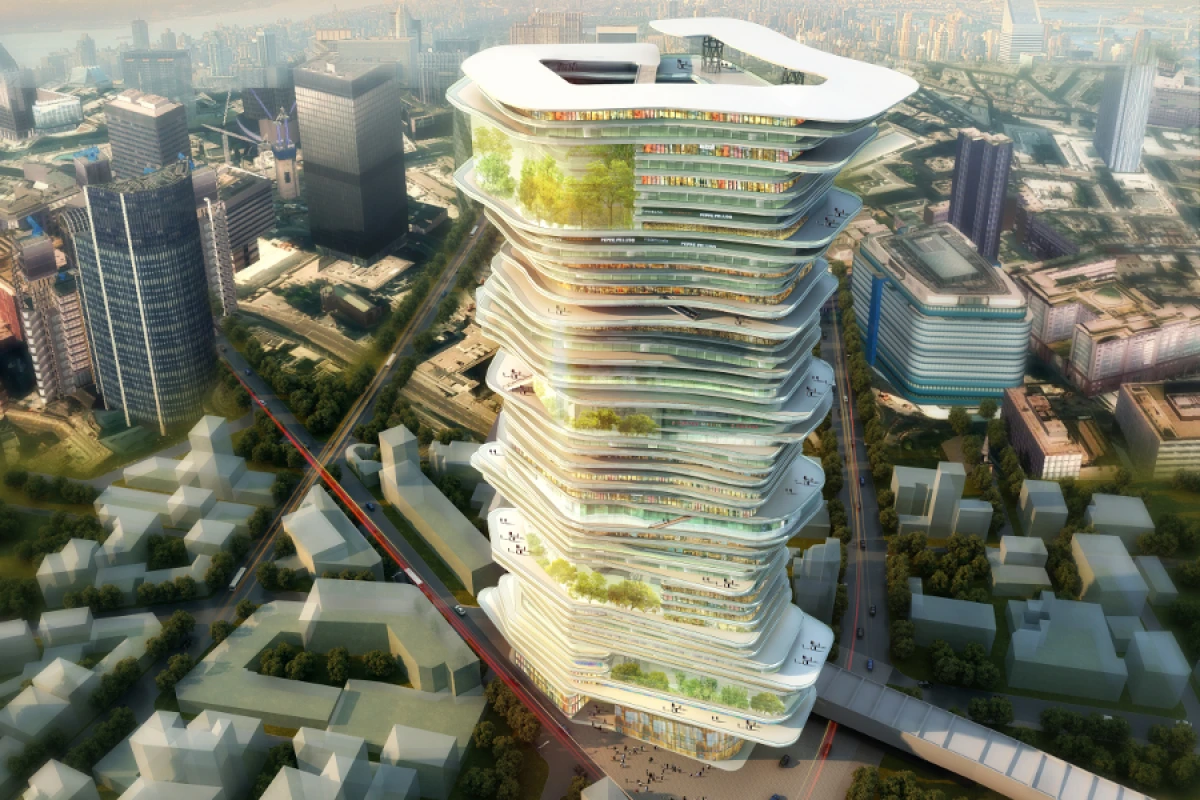 The Endless City in Height concept from Sure Architecture (Image: Sure Architecture)