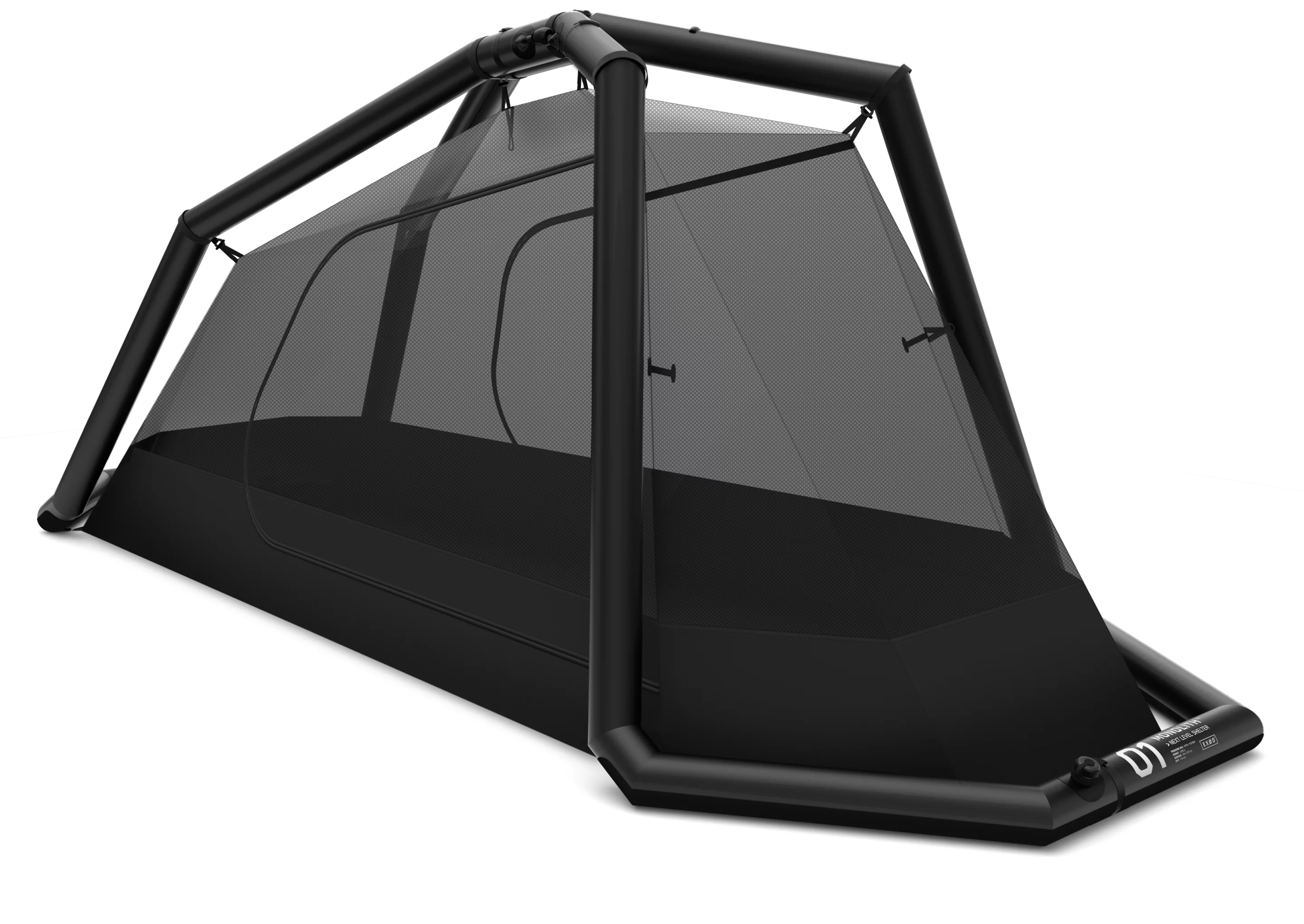 With its rugged nylon tub floor, the Exod Monolith is as ready for ground camping as tree camping