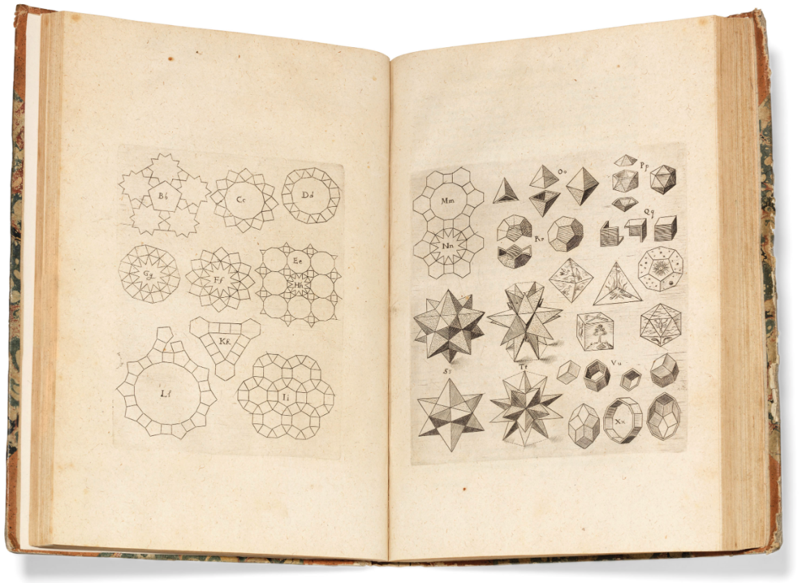 Harmonices mundi libri V by Johannes Kepler (1619) | Auction Description | Estimate: $88,620 to $126,600 | Auction Date: July 9, 2019
