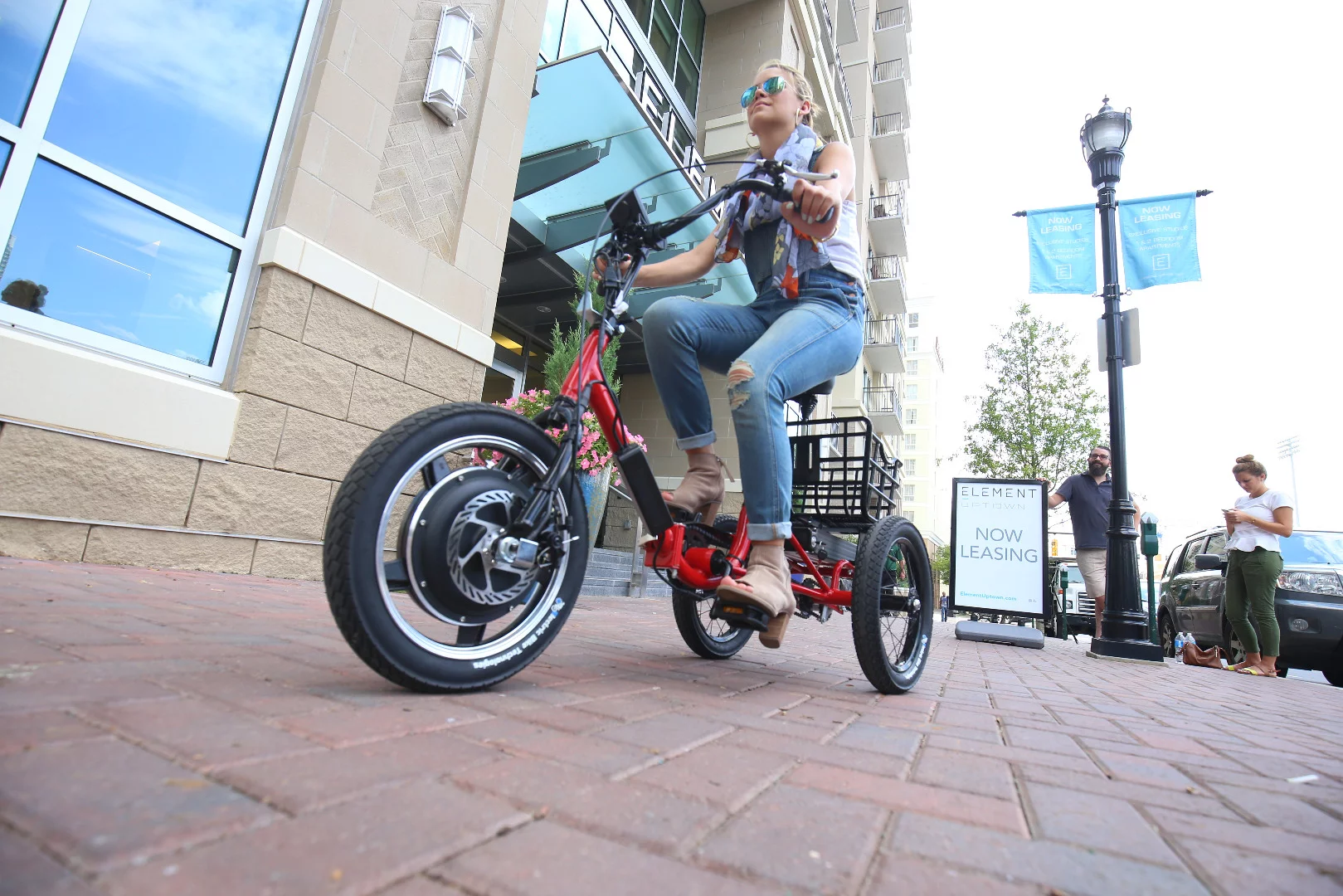 The Liberty Trike's top motor-only speed is limited to 7.5 mph (12 km)