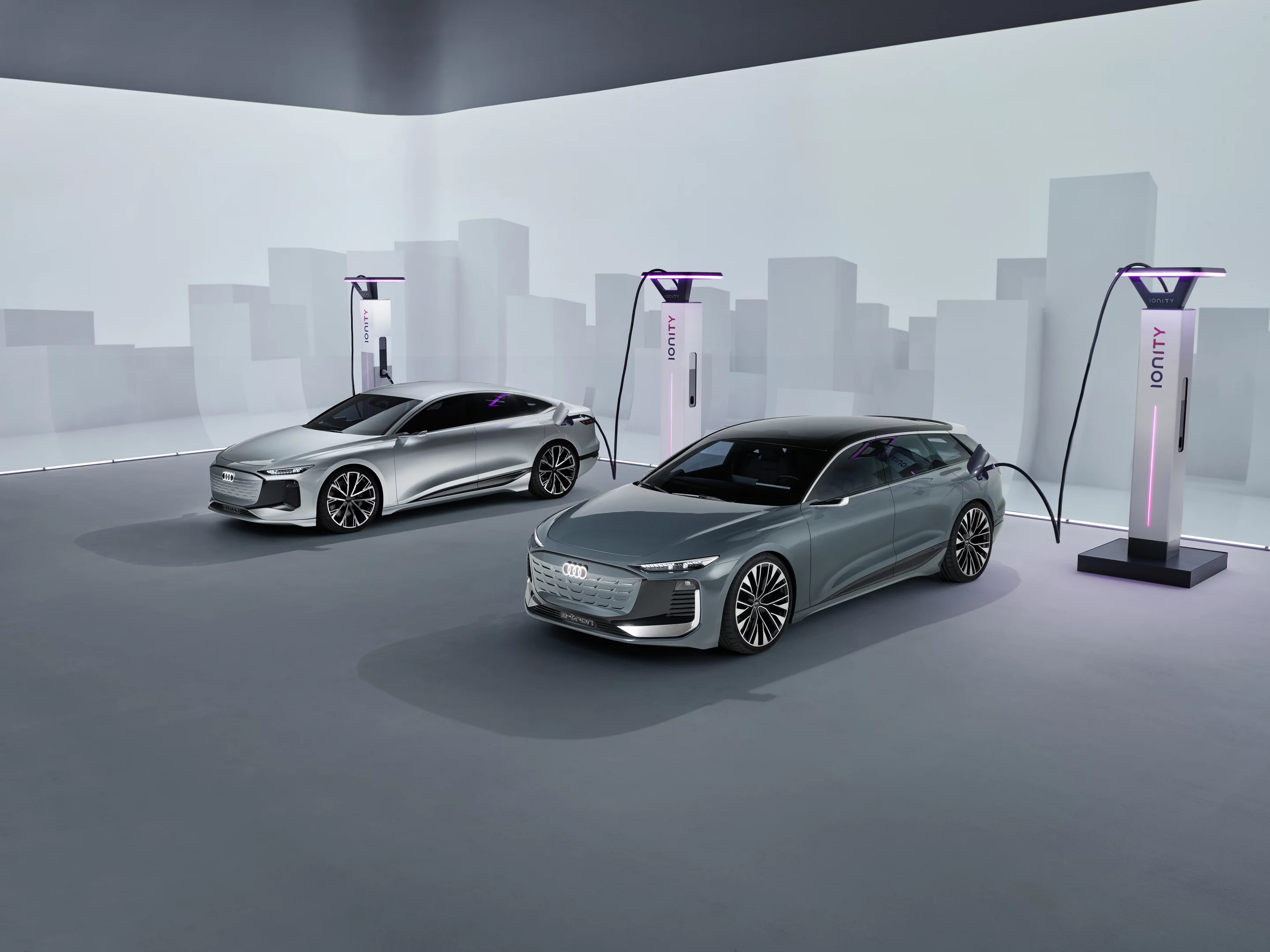 The Audi A6 e-tron concept family