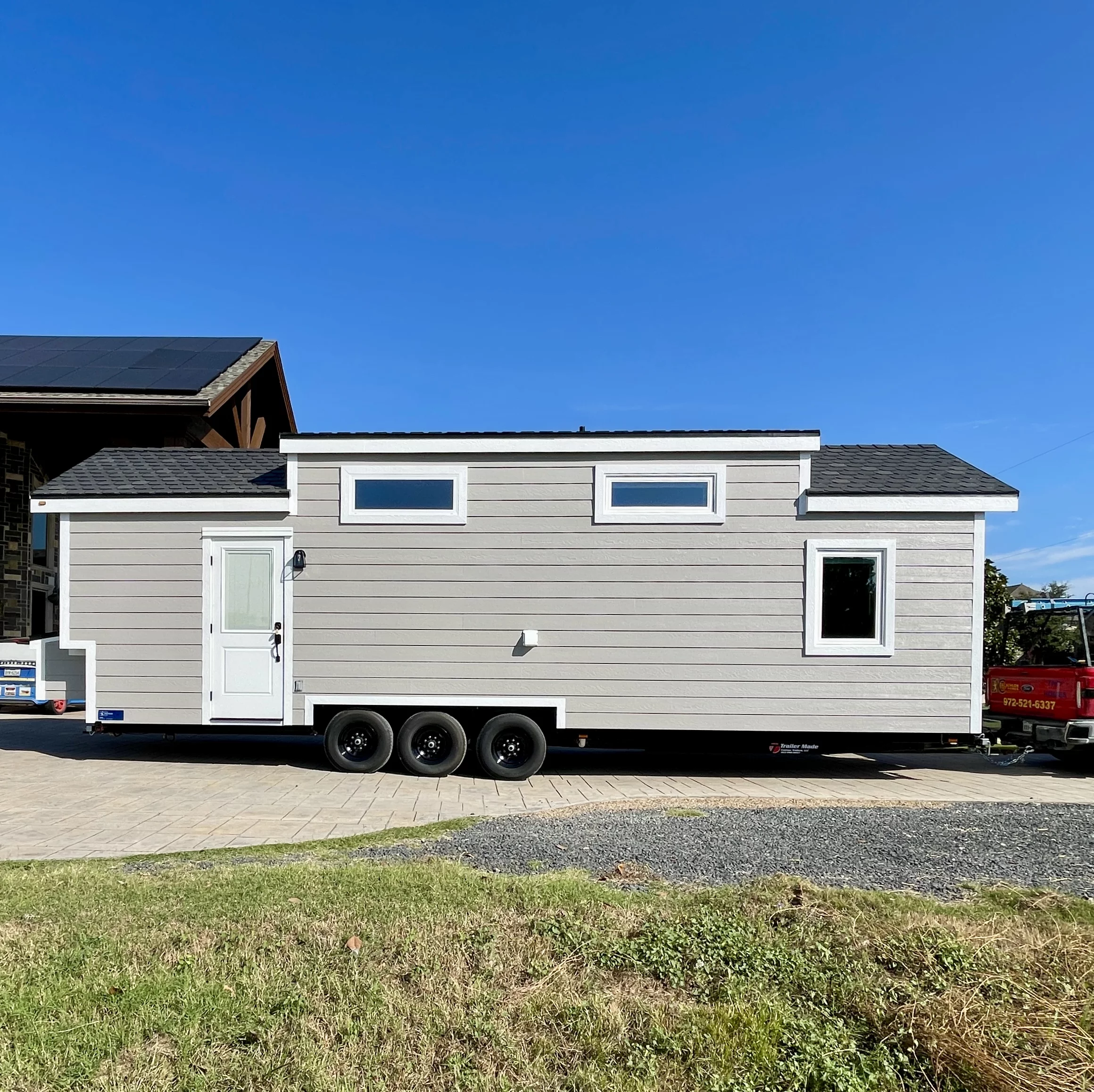 The New Chapter has a length of 32 ft (9.75 m) and a width of 10 ft (3 m)