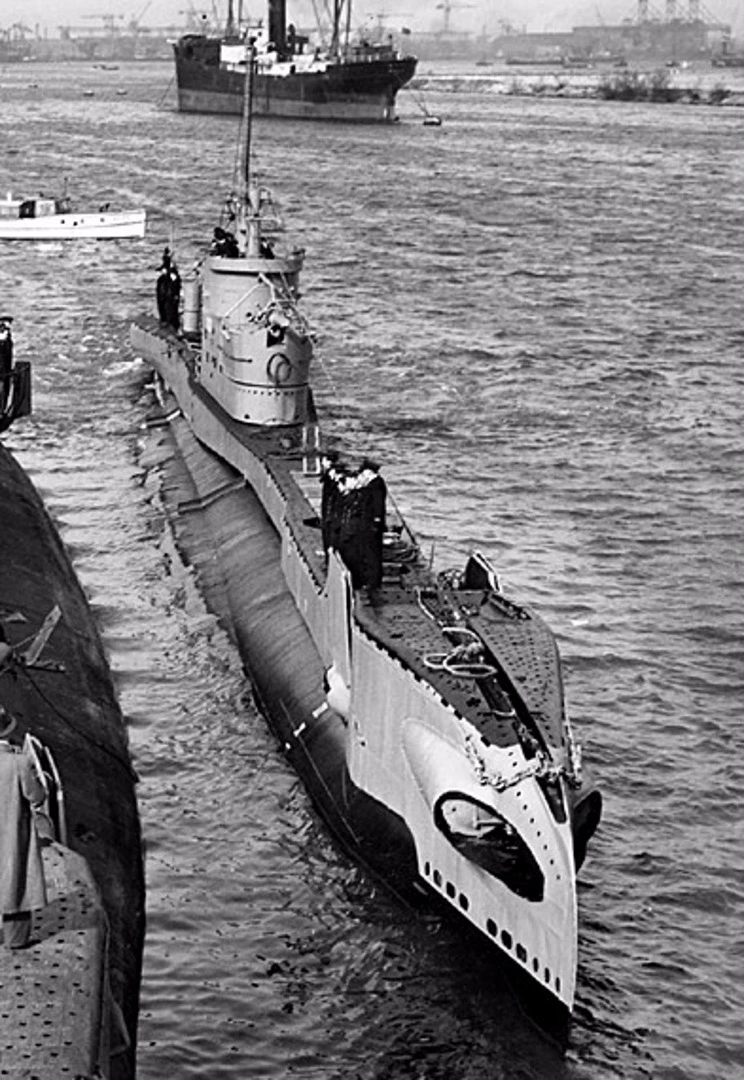 A T-class submarine of the Second World War