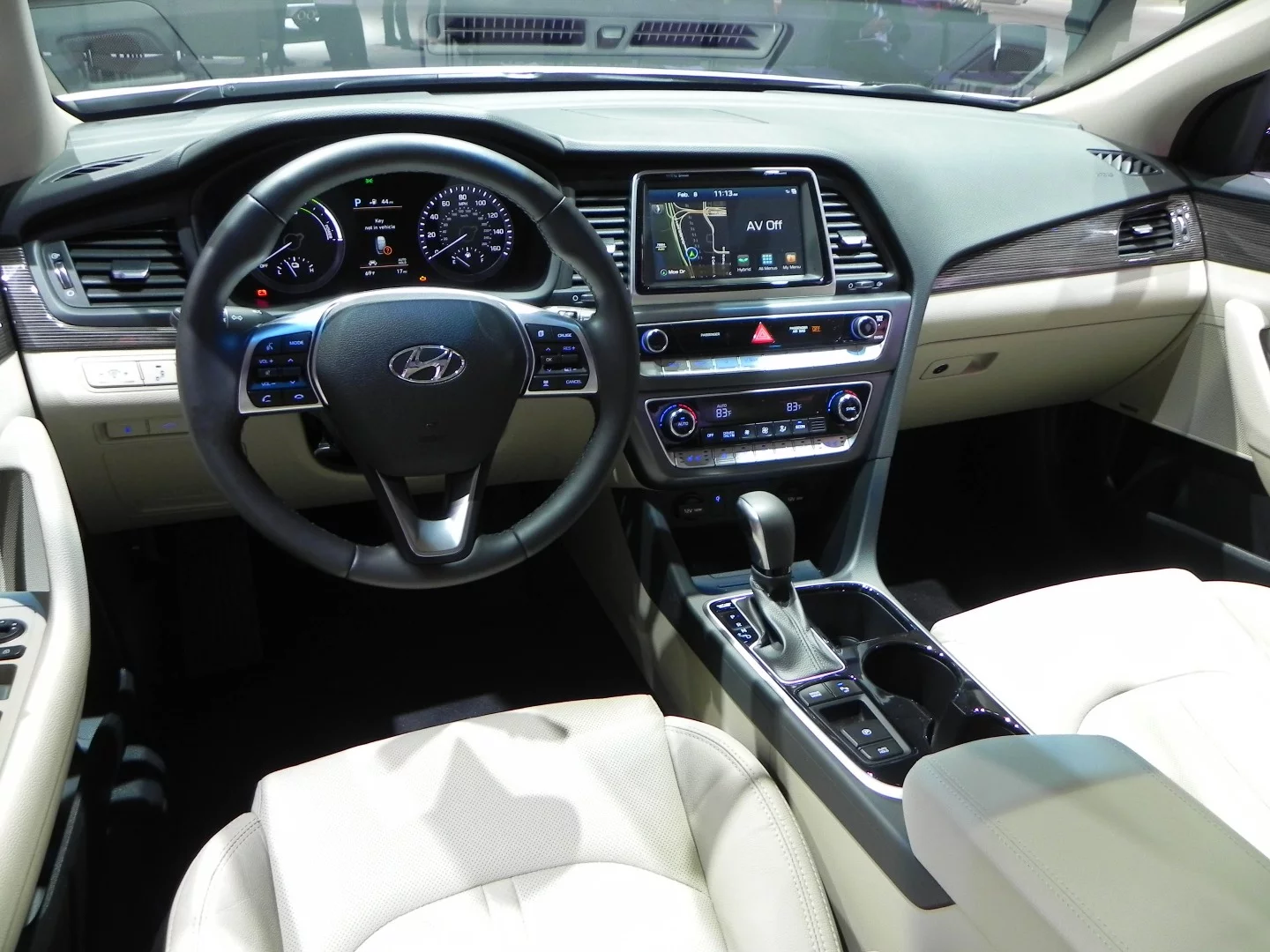 The interiors for the Hyundai Sonata Hybrid and Plug-in Hybrid models are virtually unchanged from the standard gasoline models