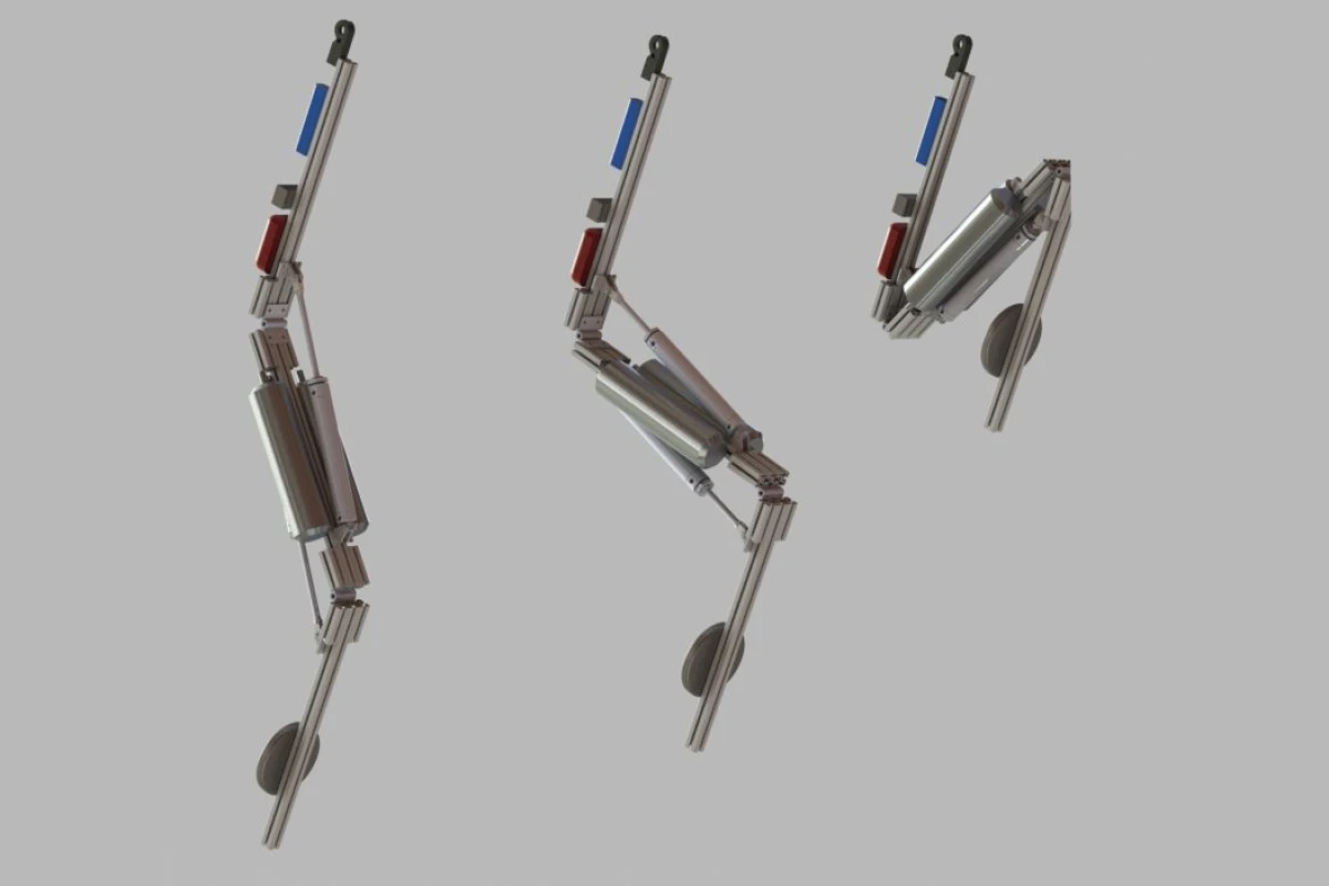 Disney's Stickman robot is basically a mechanical stick with two degrees of freedom