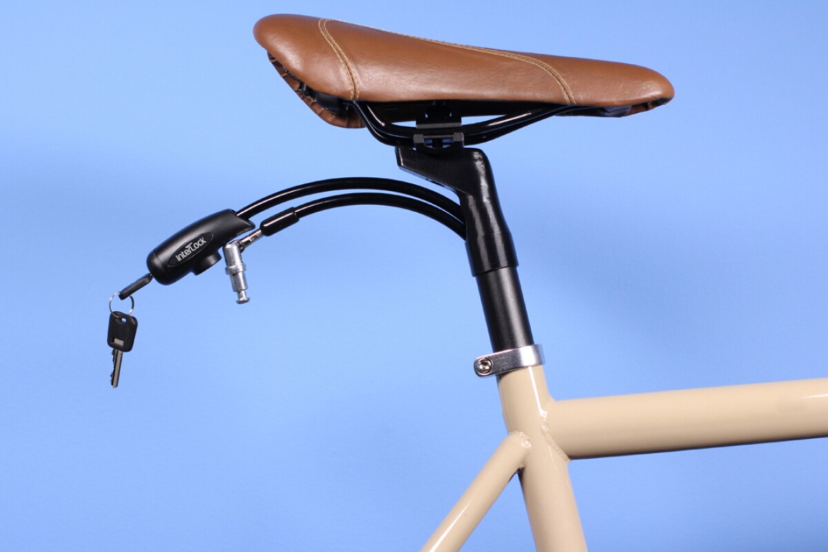 InterLock combines a seatpost and bike lock in one device