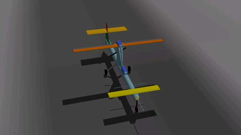 Virtual modelling of radio controlled blue foam model