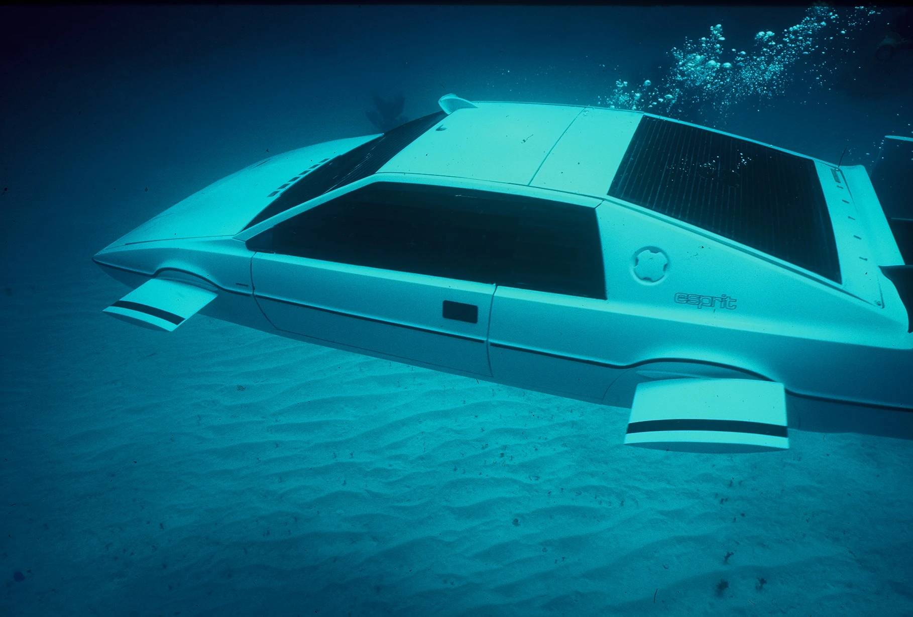 Known as “Wet Nellie” by the crew, this one and only fully operational underwater Lotus Esprit will go up for auction this September