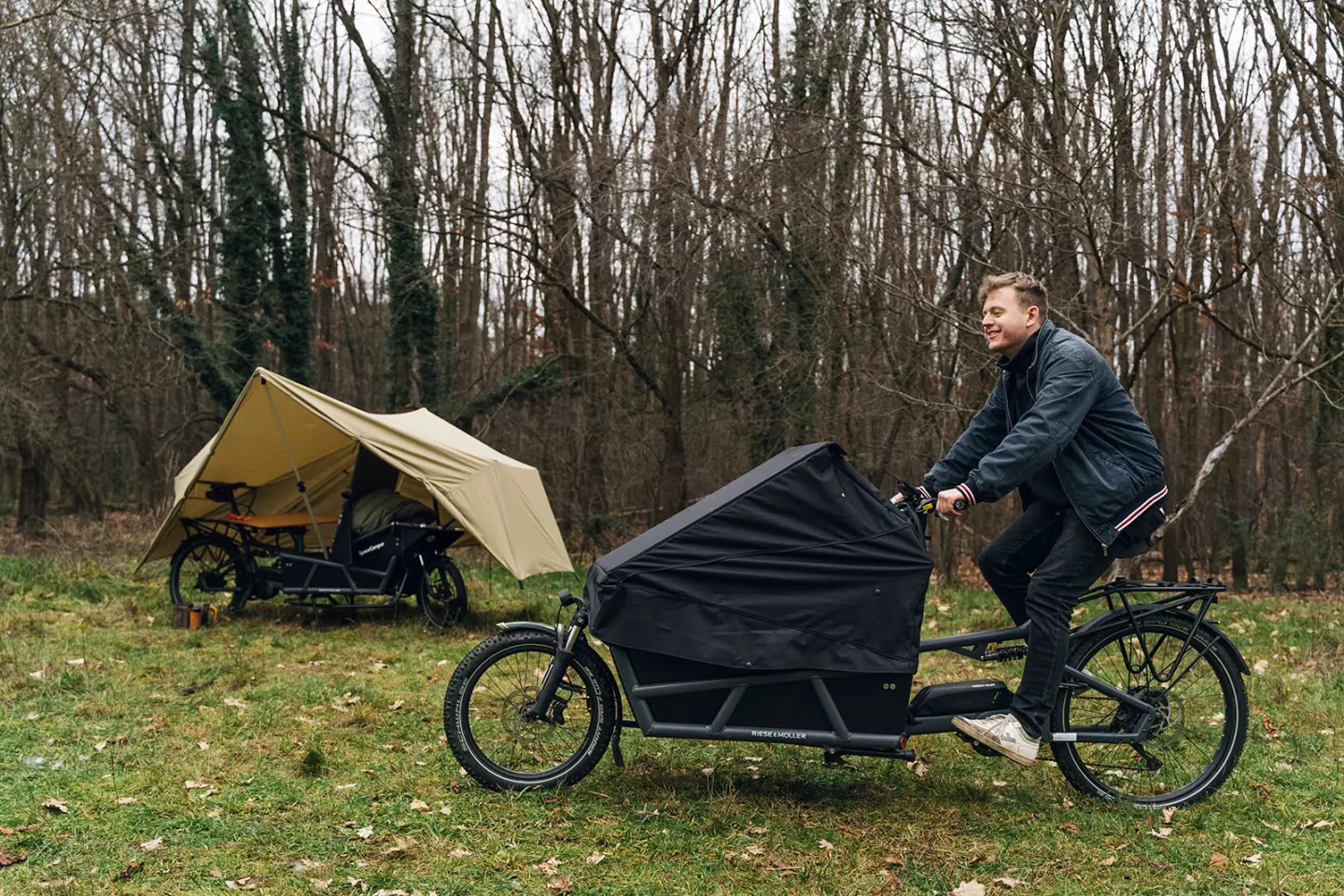The Spacecamper Bike all packed up and ready to head out on the next leg of the journey